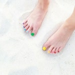 네일에 있는 김지원님의 핀 | 레인보우 네일, 네일 컬러, 투명 네일
