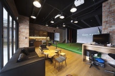 indoor golf driving range design | 디자인