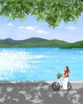 오늘도 무더운날 고생많으셨어요~ 그림 보면서 바람도 느껴보시고, 지친하루 편한 쉼 하시길 바래요❤️ . . . #자연일러스트 #자전거탄풍경... 