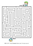 어린이 미로찾기프린트-집으로 가요 child maze game
