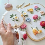 행복자수 happy jasu | 3번째 입체 꽃자수입니다~^-^ #행복자수 #프랑스자수 #happy_jasu #embroiderytutorial | Instagram
