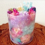 お部屋に飾るだけでアロマに香りに包まれて、見てるだけで癒される、ドライフラワーキャンドル！ | 양초, 공예, 꽃