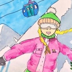 타는 멋진 내 모습 ⛷️✨ _ 🎨 큰나무그림숲 📍 서울 성동구 행당로 87 대림리빙프라자 353호 ☎️ 02-2294-4430 | 서울, 교육, 미술 교육