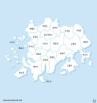 전라남도 지도 일러스트 백터 ai 다운로드 Download Jeollanam-do Map Vector - 어반브러시