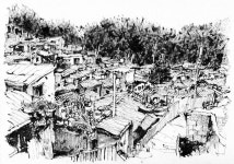 on Instagram: “ㆍ ㆍ 부산 안창마을 엽서제작 프로젝트 ㆍ ㆍ #안창새뜰마을그려기리기 #안창마을 #부산드로잉 #드로잉여행 #펜드로잉…”