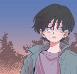 숲속의 담에 있는 つな님의 핀 | 인물 드로잉, 귀여운 그림, 그림