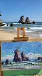 2023.9.7오전 # Plein Air Oil Painting #YouTube@shin-jaeheung (신재 - 2023 | 풍경화, 유화, 갤러리 #34인이 함께하는 동해를 그리다... 