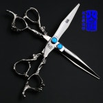 7 인치 절단 가위 전문 가쇼 가위 미용 살롱 이발사 애완 동물 가위 드래곤 모양의 핸들 | Barber shears, Tools & accessories... 
