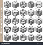 3d 큐브 로고 디자인 팩 스톡 벡터(로열티 프리) 111880505 | Shutterstock