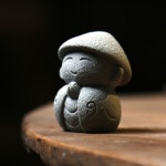 돌 Maitreya 장식품 작은 부처님 nament 정원 동상 선 장식 공예 탑 조각 랜턴 Ksitigarbha 일본어