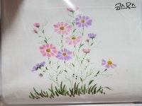 천아트/천그림/광목아트/광목그림 | 꽃 그리는 법, 꽃, 블로그