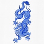 Pin page STUDIOBYSOL_NOBODY on Instagram: “청룡 Blue Dragon / 예약가능 도안 available” | Blue ink tattoos, Dragon artwork... 