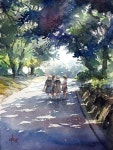 5번째 이미지 | 풍경 수채화, 조경 그림, 수채화 삽화