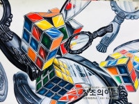 의정부 창조의아침 미술학원 고2반 학생작품 #개체표현 #손거울 #큐브퍼즐 #화면구성 #기디 #기초디자인 #의정부 입시미술 #의정부미술학원... 