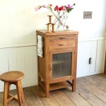 木製サイドテーブル　作業台付き[2470] | 가구