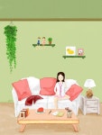 illust illustration relax relaxed 일러스트 일러스트레이션 여유 휴식 쉬는시간