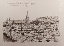 골목에 있는 soo cheol kim님의 핀 | 수채화