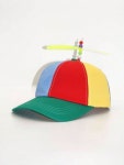 윈드밀 장수따개 복어 모자, 랜덤 색상 캐주얼 용도 1pc Unisex  Parent-Child Style Removable Spiral Propeller Baseball Hat... 