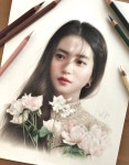 밍기적그린(mingmiraclegreen) (@mingmiracleart) / 트위터 - 2023 | 색연필 기법, 그림, 초상화