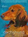Dachshund No. 4 8.5x11 art print from original oil by ursuladodge, $25.00 | 그림