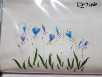 천아트/천그림/광목아트/광목그림 | 꽃 그리는 법, 꽃, 블로그