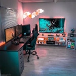 Pin by 미브리 on GAMING/PC SETUPS | Small game rooms, Room setup, Game room design