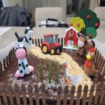 농장 동물 암소 케이크 토퍼 장식 양치기 개 거위 Ma Yunduo Barnyard Zenon 농장 테마 생일 베이비 샤워 파티 용품