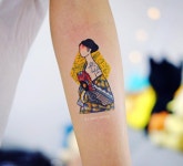 Klimt - Dame it Fächer 명화를 재해석하여 작업해드렸어요 ! | Ink