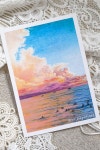 Oil Pastel Drawing Sunset Sea 오일파스텔로 노을지는 바다 그리기 Seascape Painting