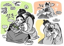 「(+)호랑인 신랑, 뱀신랑이 선호하는 스킨십 」파다닭の漫画