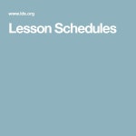 Lesson Schedules | 역사