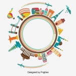 City Travel Globalization, City, Travel, Globalization PNG Transparent Clipart Image and PSD File for Free Download - 2020 | 여행... 