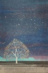 2019 꿈꾸는나무2 Dreaming Tree 2 - A Painting of a Tree with Stars in the Sky