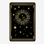 신비한 행성 일러스트 그래픽 손으로 그린 타로 카드, 예언, 별자리, 마법 PNG 일러스트 및 PSD 이미지 무료 다운로드 - Pngtree