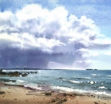 Pin by morina on 이화화실 in 2025 | Watercolor landscape paintings, Landscape paintings, Watercolor landscape