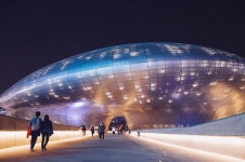 동대문디자인플라자(DDP)에서 | 서울, Zaha hadid 건축, 여행