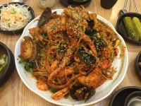 둔촌역 오늘손칼국수&찜 #아구찜 #해물찜 #칼국수 | Food, Cravings