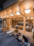 *캐빈인더 씨티 Various Associates designs C2 Cafe & Bar as a wooden cabin in the city - 2023 | 카페 인테리어, 레스토랑 인테리어... 