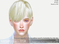 메이 아이템 - [150P] May_TS4_Hair195M | Sims, Sims 4 update