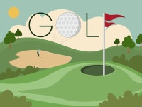 Golf. Illustration | 일러스트레이션, 배너, 골프