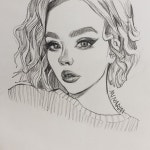 doodle #portrait #pencil #sketch #drawing #일상#그림#연필#스케치#인물화#드로잉…(이미지 포함) | 인물화, 스케치, 그림