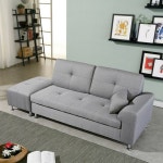 [스툴,라이트그레이왼쪽팔걸이] 조은가구 티파니 패브릭 3인용쇼파 - 2020 | 스툴