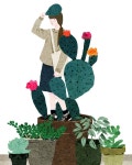 digitalart #painting #drawing #illustration #magazineillustration #cactus #flowerstory #art🎨 #artw… | 일러스트레이션