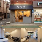 포인트컬러로 귀엽게 연출한 7평 작은카페인테리어 (강남구 청담동)