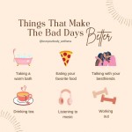 Things That Make The Bad Days Better | Writing therapy, Loving your body, Self care activities