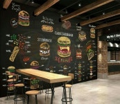 당구아카데미에 있는 wang님의 핀 | 2층 집, 칠판 메뉴, 벽화 디자인