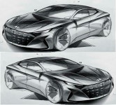 2020 Hyundai Elantra Sketch | 자동차 디자인, 미래의 자동차, 자동차