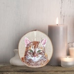 Ornament Disk Wood Disk One Size Pet Portrait Custom | Etsy | 팝아트, 그림