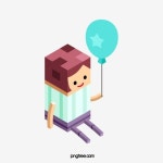 빌딩 블록  캐릭터  풍선  창조적 인 신선한 삶의 캐릭터, 고목, 인물, 풍선 들고 사람 PNG 및 벡터 에 대한 무료 다운로드 | 풍선, 창조적인, 블록