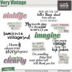 Very Vintage Word Art - 2023 | 빈티지